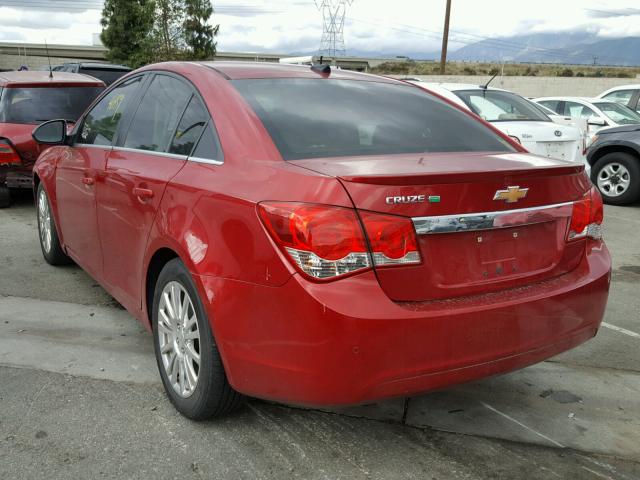 1G1PJ5SC6C7177897 - 2012 CHEVROLET CRUZE ECO RED photo 3