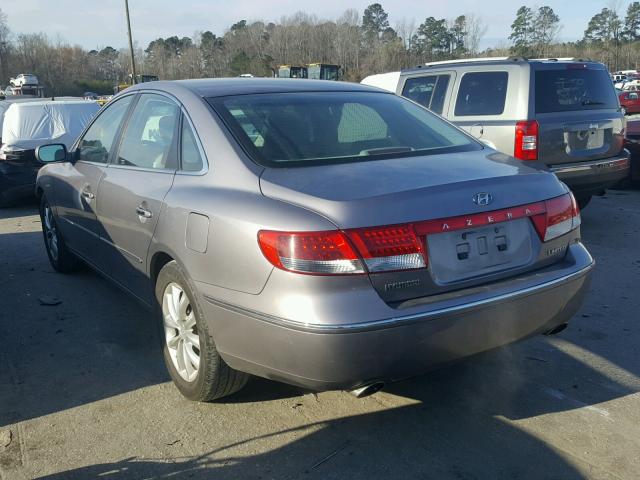 KMHFC46F17A181422 - 2007 HYUNDAI AZERA SE SILVER photo 3