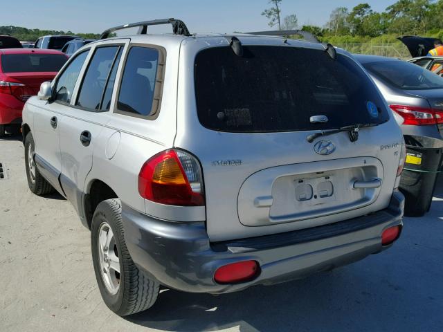 KM8SC13D74U598103 - 2004 HYUNDAI SANTA FE G GRAY photo 3