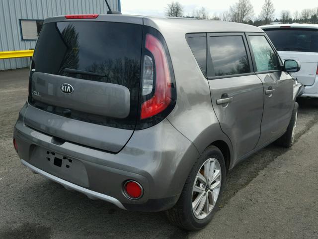 KNDJP3A50J7542168 - 2018 KIA SOUL + GRAY photo 4