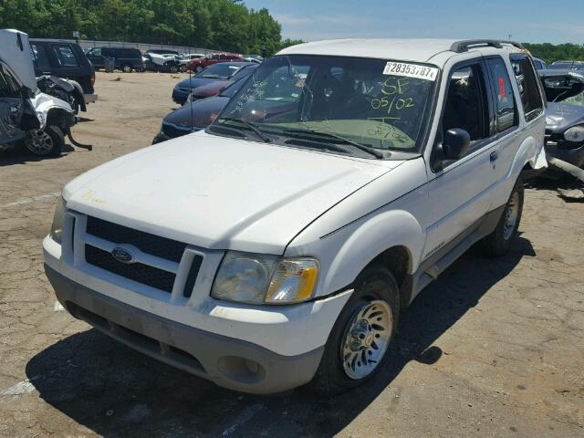 1FMYU60E61UA08986 - 2001 FORD EXPLORER WHITE photo 2