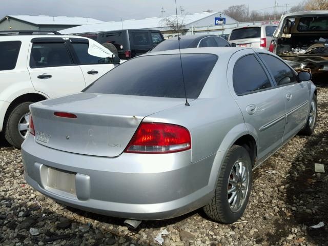 1C3EL56U11N527526 - 2001 CHRYSLER SEBRING LX SILVER photo 4