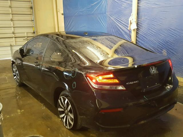 2HGFG3B02EH525408 - 2014 HONDA CIVIC EXL 黑色 照片 3