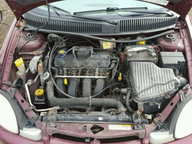 1B3ES46C12D611578 - 2002 DODGE NEON SE MAROON photo 7