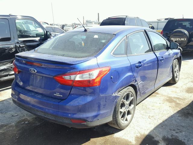 1FADP3F25EL413213 - 2014 FORD FOCUS SE BLUE photo 4