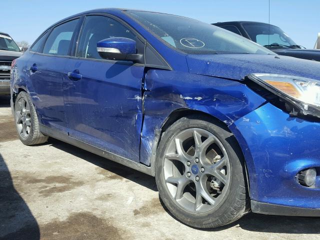 1FADP3F25EL413213 - 2014 FORD FOCUS SE BLUE photo 9