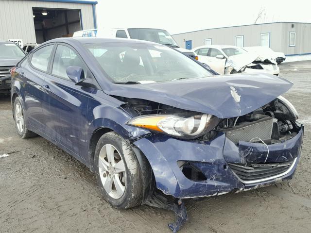 5NPDH4AE5DH234641 - 2013 HYUNDAI ELANTRA GL BLUE photo 1