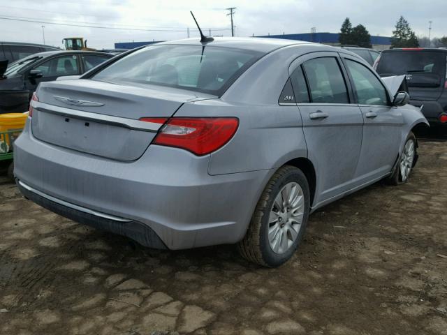 1C3CCBAB0DN640528 - 2013 CHRYSLER 200 LX BLUE photo 4