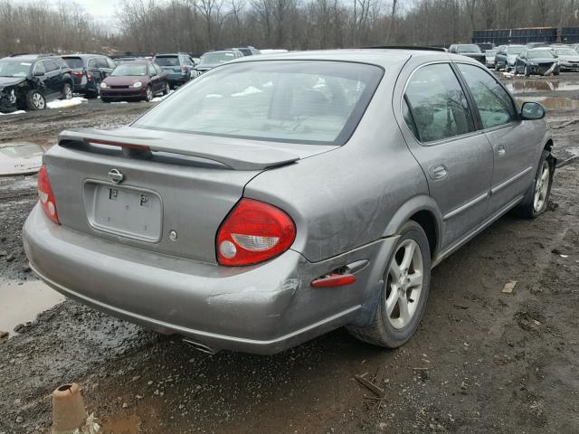 JN1CA31A41T105114 - 2001 NISSAN MAXIMA GXE GRAY photo 4