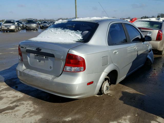 KL1TD52635B302448 - 2005 CHEVROLET AVEO BASE Gümüş fotoğraf 4