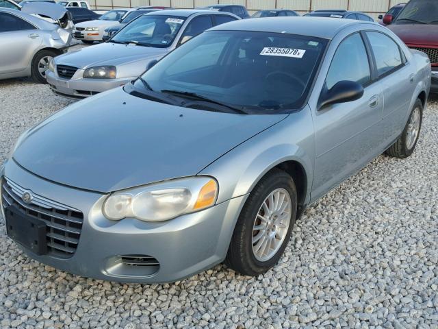 1C3EL46R74N282113 - 2004 CHRYSLER SEBRING LX GREEN photo 2