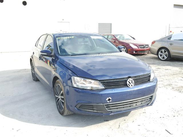 3VWLL7AJXDM357433 - 2013 VOLKSWAGEN JETTA TDI BLUE photo 1