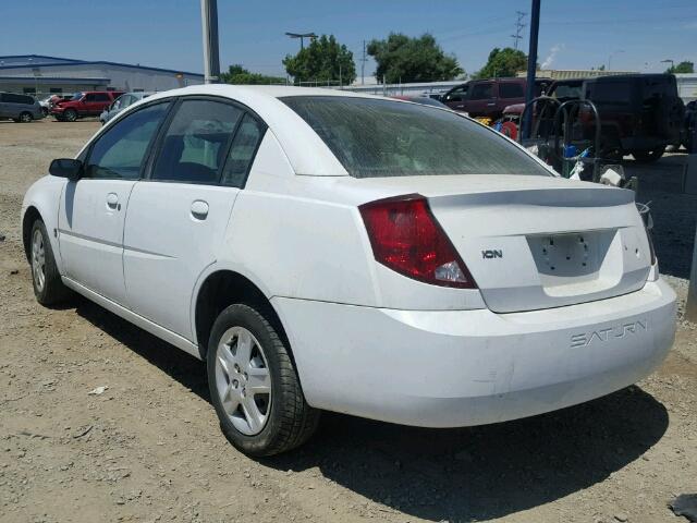 1G8AJ55F57Z143666 - 2007 SATURN ION LEVEL WHITE photo 3