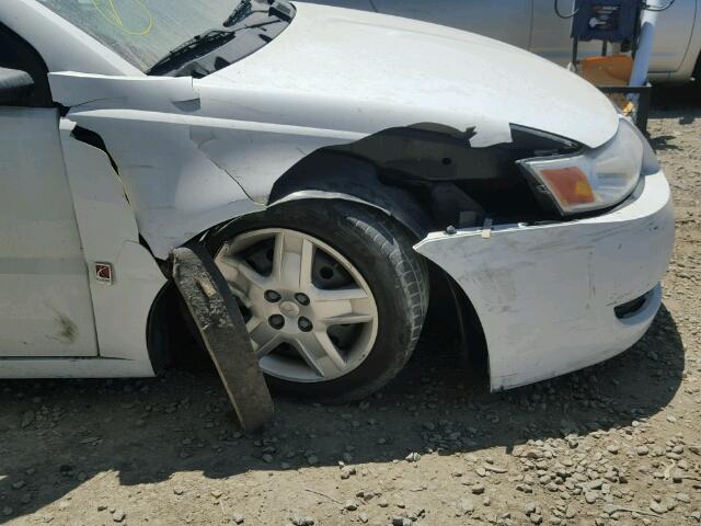 1G8AJ55F57Z143666 - 2007 SATURN ION LEVEL WHITE photo 9