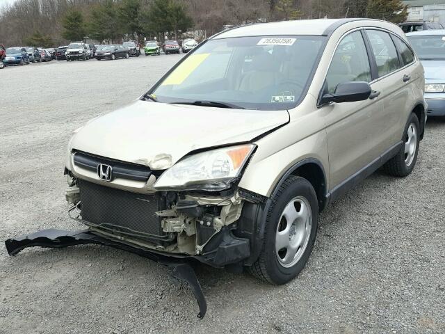 5J6RE483X8L018704 - 2008 HONDA CR-V LX TAN photo 2