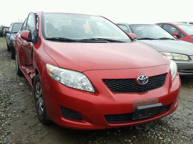 1NXBU4EE2AZ188289 - 2010 TOYOTA COROLLA BA RED photo 1