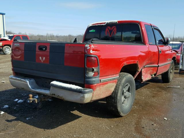 1B7HC13Y4VJ608851 - 1997 DODGE RAM 1500 RED photo 4