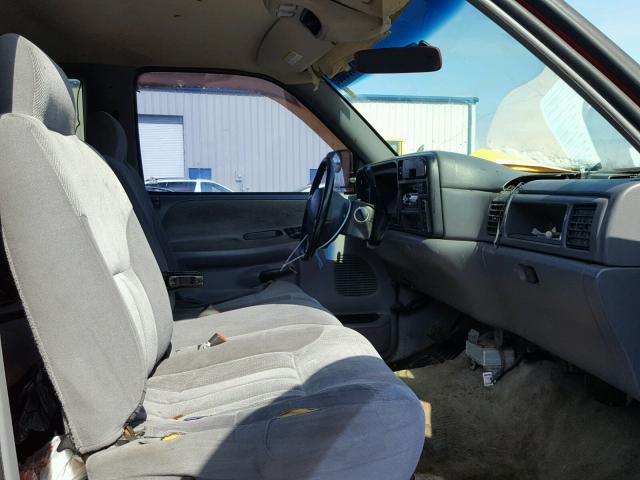 1B7HC13Y4VJ608851 - 1997 DODGE RAM 1500 RED photo 5