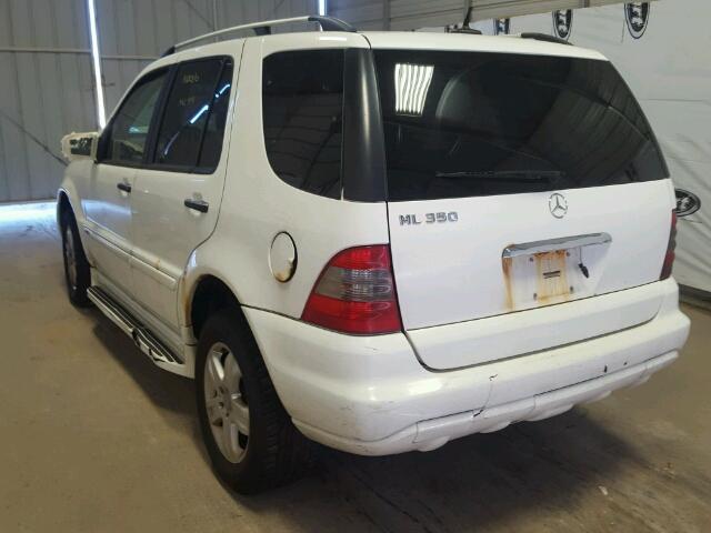 4JGAB57E55A549817 - 2005 MERCEDES-BENZ ML 350 WHITE photo 3