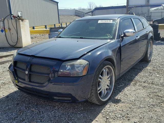 2D4FV48V35H116415 - 2005 DODGE MAGNUM SXT BLUE photo 2