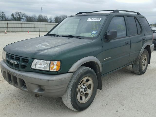 4S2CK58W224324161 - 2002 ISUZU RODEO S GREEN photo 2