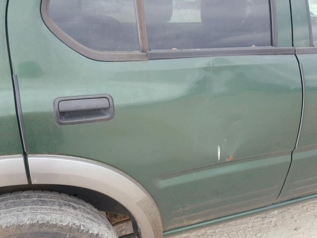 4S2CK58W224324161 - 2002 ISUZU RODEO S GREEN photo 9