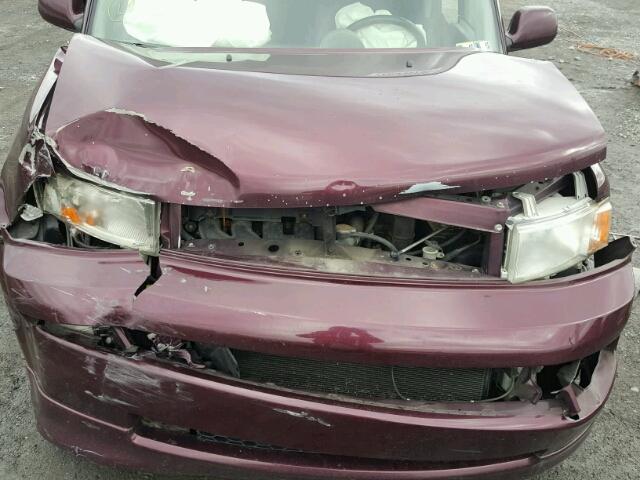 JTLKT324654023837 - 2005 TOYOTA SCION XB BURGUNDY photo 7