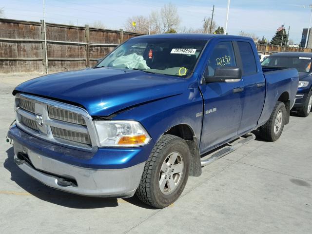 1D3HV18TX9S766321 - 2009 DODGE RAM 1500 BLUE photo 2