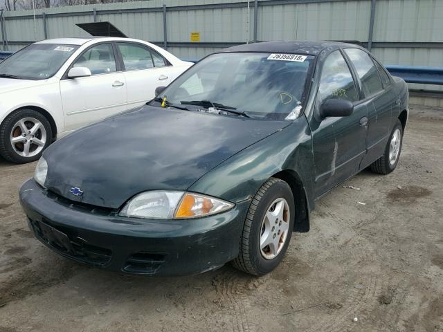 1G1JC524127490623 - 2002 CHEVROLET CAVALIER B GREEN photo 2