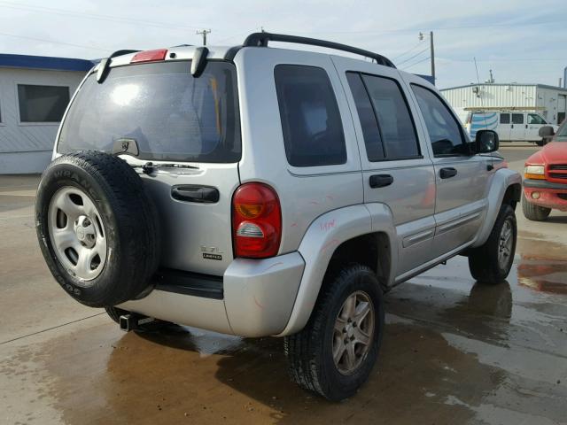 1J4GL58K94W201451 - 2004 JEEP LIBERTY LI SILVER photo 4