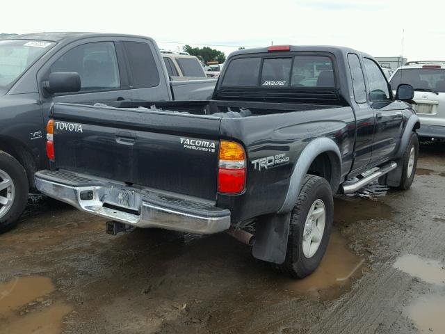 5TESN92NX2Z002946 - 2002 TOYOTA TACOMA XTR BLACK photo 4