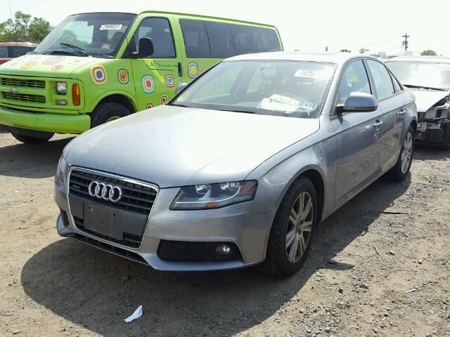 WAULF78K09N063784 - 2009 AUDI A4 2.0T QU GRAY photo 2