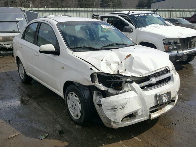 KL1TD56697B066286 - 2007 CHEVROLET AVEO BASE WHITE photo 1