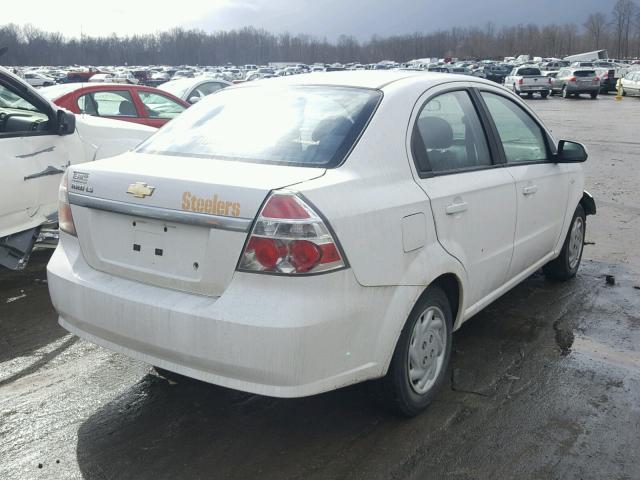 KL1TD56697B066286 - 2007 CHEVROLET AVEO BASE Սպիտակ լուսանկար 4