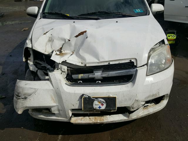 KL1TD56697B066286 - 2007 CHEVROLET AVEO BASE Սպիտակ լուսանկար 7