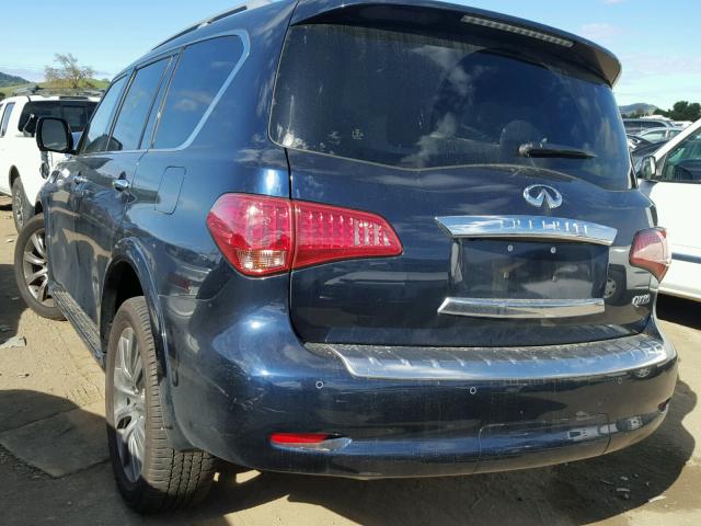 JN8AZ2NC1H9431578 - 2017 INFINITI QX80 BASE BLUE photo 3