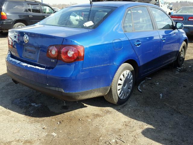 3VWHM71K58M040323 - 2008 VOLKSWAGEN JETTA S 蓝色 照片 4