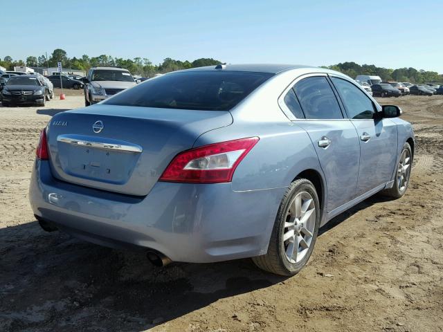 1N4AA5AP6AC847914 - 2010 NISSAN MAXIMA S BLUE photo 4