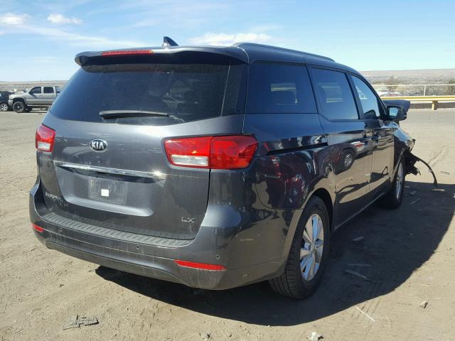 KNDMB5C11G6210613 - 2016 KIA SEDONA LX CHARCOAL photo 4