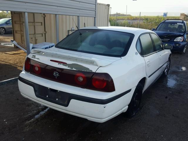 2G1WF52E929330378 - 2002 CHEVROLET IMPALA WHITE photo 4