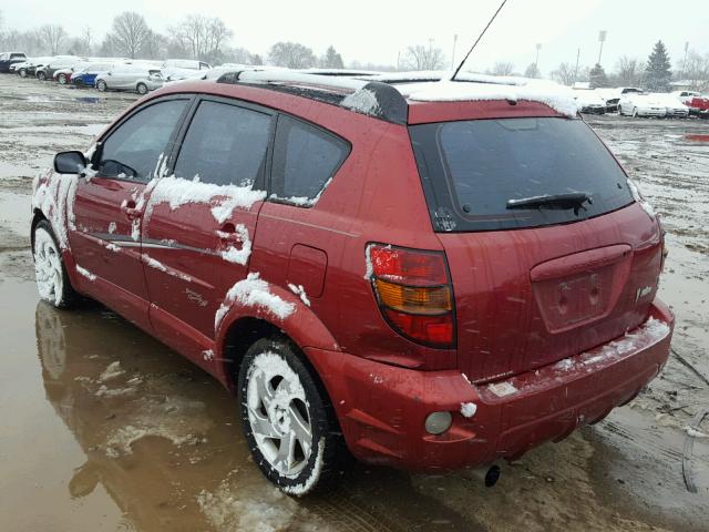 5Y2SL62824Z458680 - 2004 PONTIAC VIBE RED photo 3