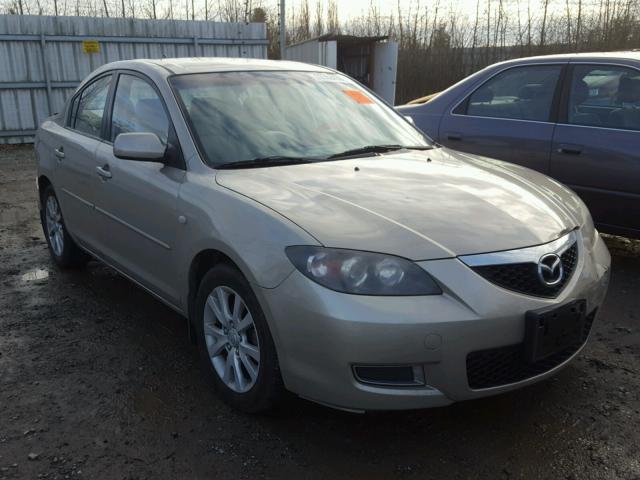 JM1BK12F081864675 - 2008 MAZDA 3 I BEIGE photo 1