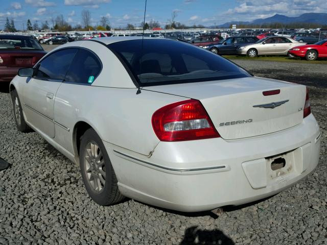 4C3AG42GX3E144473 - 2003 CHRYSLER SEBRING LX WHITE photo 3