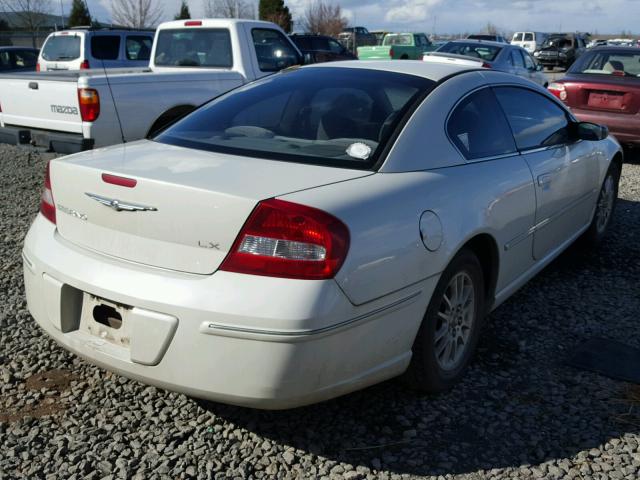 4C3AG42GX3E144473 - 2003 CHRYSLER SEBRING LX WHITE photo 4