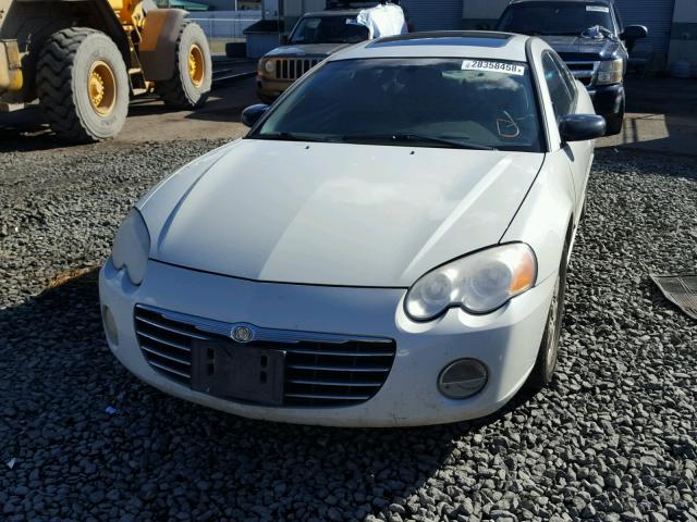 4C3AG42GX3E144473 - 2003 CHRYSLER SEBRING LX WHITE photo 9