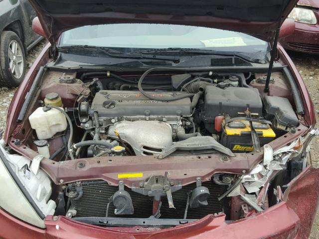 4T1BE32K72U026757 - 2002 TOYOTA CAMRY LE RED photo 7