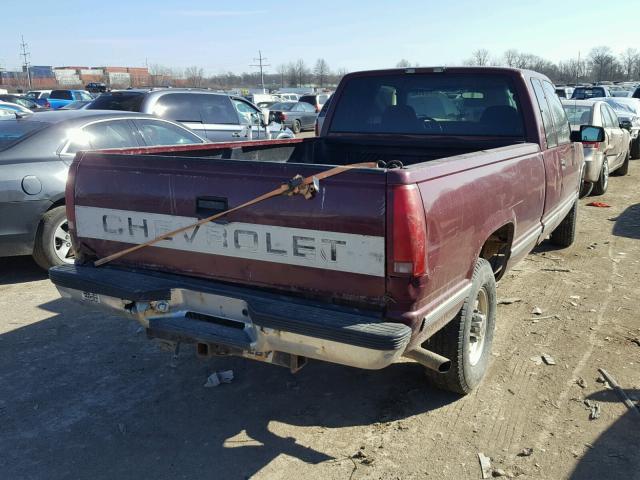 1GCGC29R7TE253908 - 1996 CHEVROLET GMT-400 C2 MAROON photo 4