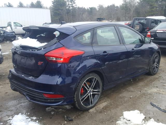 1FADP3L92HL255919 - 2017 FORD FOCUS ST BLUE photo 4