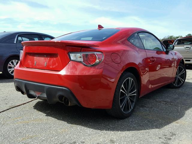 JF1ZNAA1XF9701676 - 2015 TOYOTA SCION FR-S წითელი ფოტო 4