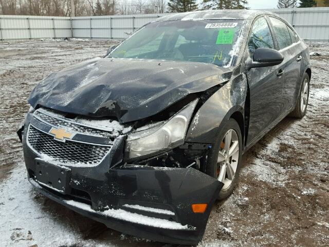 1G1PG5SC5C7177551 - 2012 CHEVROLET CRUZE LT BLACK photo 2